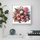 2 x JFYHAB Chirstmas Diamond Painting Kits for Adults, Candy Diamond Art Kit for Beginners, DIY Full Drill Winter Christmas Gift Paint by Diamonds Dots Painting Gem Art Painting Kits 12x12Inch