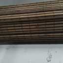 LazBlinds No Drill Cordless Bamboo Roman Shades, 23" W × 64" H, Driftwood