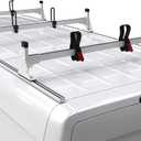 MELIPRON 800 LBS Van Roof Rack, Steel Ladder Rack for Van Fits for Mercedes-Benz Sprinter 2007-2025 Cargo Van Low Roof 144" 3 Crossbars (with no Side Tracking Rails)