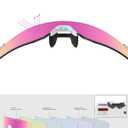OULAIQI Cycling Sunglasses Polarized Sunglasses for Cycling Men Women with 1 Lens or 3 Interchangeable Lens Baseball Glasses