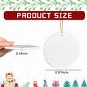 Sublimation Ornament Blanks for Christmas Tree Decor - Double Sided DIY Handmade Crafts (25)