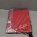 GEAoffice 12 Pocket Trading Card Binder for 720 Cards, Sturdy PU Cover Side Loading Zipper Card Collection Binder Album for MTG, TCG, Game & Sports Cards, Ringless, Non-PVC, Red