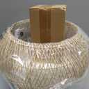 Rattan Pendant Light, 15.7" Rattan Chandelier Hand-Woven Boho Pendant Light Fixtures with Solid Wood, Basket Wicker Chandelier for Dining Room Kitchen Island Living Room, D 16", Large
