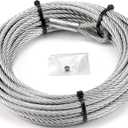 WARN 100973 Service Part - Wire Winch Rope Replacement Kit, Fits: VRX and AXON Winches - 1/4" x 50'