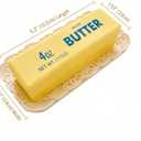 4 Pack Butter Squishy Toy, Super Soft Slow Rising Squeeze Toys, Stress Relief Sensory Fidget Butter Shape for Kids & Adults, Anxiety Releasing Squishies for Party Favors, Classroom Prizes