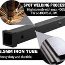 Taelakeni 4000lbs Trailer Hitch Extender Adapter 12 Inch Extension Length, Fits for 2 inch Receiver, with 5/8 inch Hitch Pin