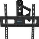 BONTEC Full Motion TV Wall Mount Swivel Tilt Extension for 26-60 Inch LED LCD Flat & Curved TVs, Corner Wall Mount TV Bracket Capability with 77lbs, Max. VESA 400x400mm