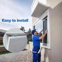 2 Sets Window Screen Frame Kit 5/16 in x 1/8 in x36inX36in Fiberglass Window Screen Replacement Kit not installed Includes Full Set of Tools Suitable for WindowsFramed Mesh Replacement Window Screens