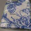 Blue Floral Tablecloth 70 Inch Round Blue and White Chinoiserie Flower Table Cloth Spring Decorations Polyester Stain Resistance Blue Round Table Cover for Party Picnic Kitchen Decor Outdoor