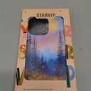 for iPhone 13 Pro Case, Wireless Charging Compatible, Dual-Layer Protection with Stylish Wildflower Design, Soft Silicone + Hard Shell, Cute Phone Cover for Women - Twilight Mountain Floral