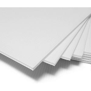Corrugated Plastic Sheet for Indoor and Outdoor Use - 4 Mm Thick Poster Board, 24x36 Inches Pack of 2 White Board Sheets Waterproof Coroplast Lightweight Blank Yard Signs