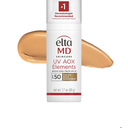 EltaMD UV AOX Elements Tinted Mineral Face Sunscreen Lotion, Tinted Moisturizer for Face SPF 50 with Antioxidants, For Dry Sensitive Skin 1.7 oz Pump