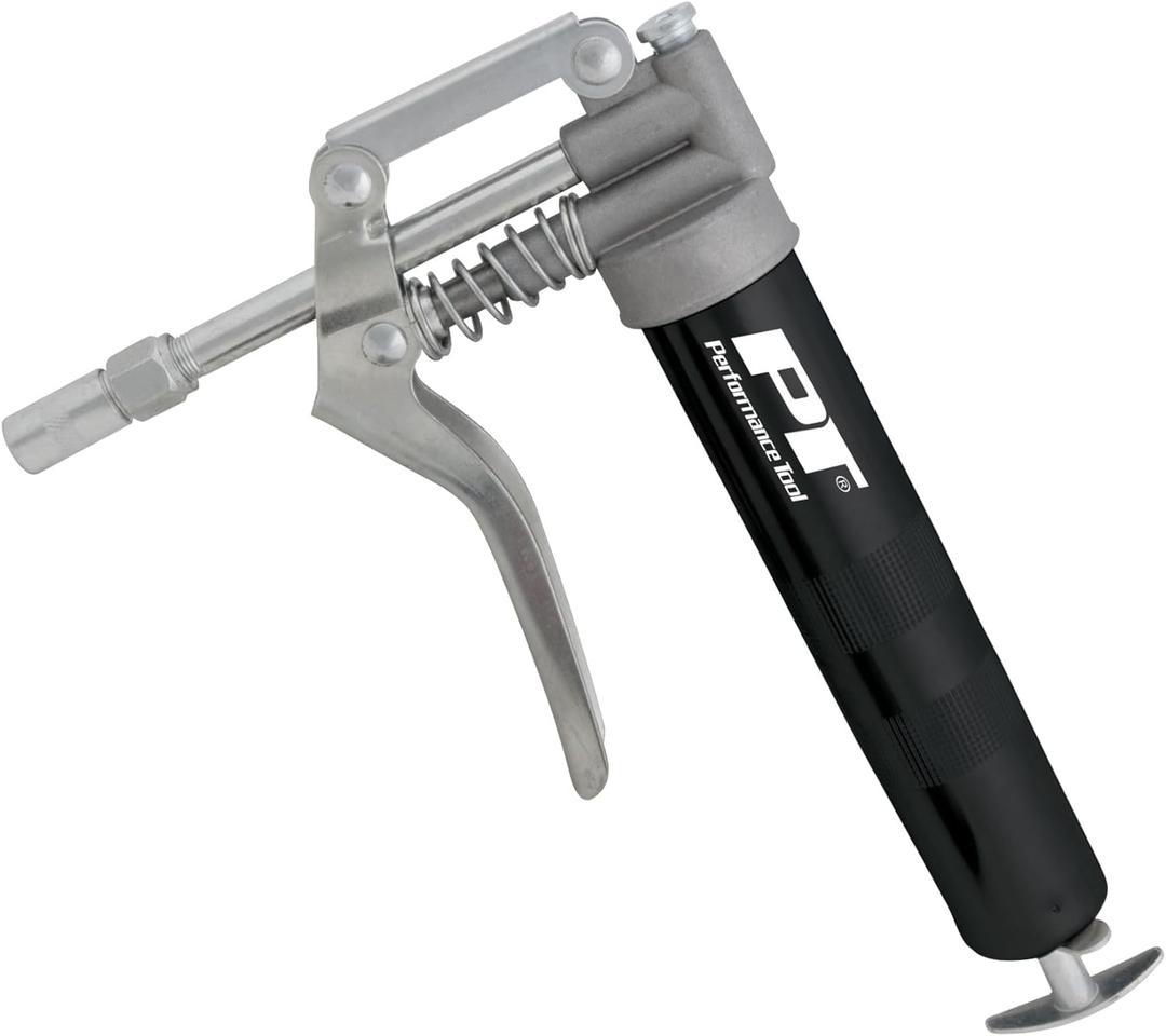 Performance Tool W54200 Heavy Duty Mini Grease Gun With Grease Gun Coupler and Extension Rigid Pipe