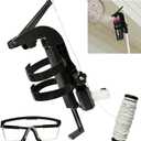 Spray Can Extension Pole Adapter, Long Range Spray Can Trigger Handle, Adjustable Spray Pole Adapter for Wasp Outdoor, Sprayer Bracket Adapter for Spray Paint, Window Cleaner (Black)