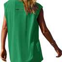 Nirovien Women 2 Piece Outfits Workout Sets Summer Matching Lounge Set Tunic Tops and Biker Short Sets (Green, S)
