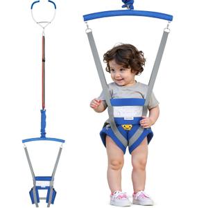 Slevoo Baby Jumper, Baby Door Jumper Quick Set up and Easy-to-use, Fun Bouncer for Active Play for Infant and Toddler, Blue
