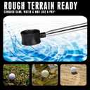 Premium Press-Lock Golf Ball Retriever 9Ft / 12Ft / 14.5Ft / 16.3Ft with Reinforced Stainless Steel Shaft & Non-Slip Rubber Grip, Golf Ball Retriever Telescopic for Water