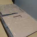 Vinyl Record Storage Box - Moving Box with Handles and Lids - Sturdy Cardboard Crate for Vinyl storage - Holds Up to 60 Records or LPs - Set of 4 Boxes (Kraft)