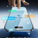 OMOTON Screen Protector for iPhone Air [Auto-Dust Removal], Tempered Glass for iPhone 17 Air with 9H+ Hardness & 12FT Military Grade Shatterproof, Full Coverage Protection, 2 Pack