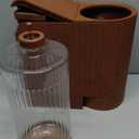 Gardner Pet Gravity Automatic 2-in-1 Pet Feeder, 0.8 Gallons*2 Cat Feeder and Water Dispenser Set, 100% BPA-Free and Stainless Steel Water Bowl for Dogs, Cats, Rabbits, Puppies (Dark Woodgrain)