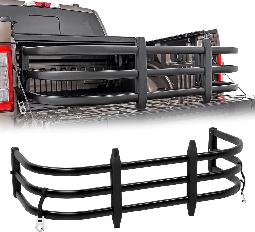 Truck Bed Extender for Ford F150 F250 F350, Ram1500 2500 3500, Silverado 1500 2500 HD, Sierra, Tundra, Titan Pickup Truck Universal Tailgate Extension, Adjustable
