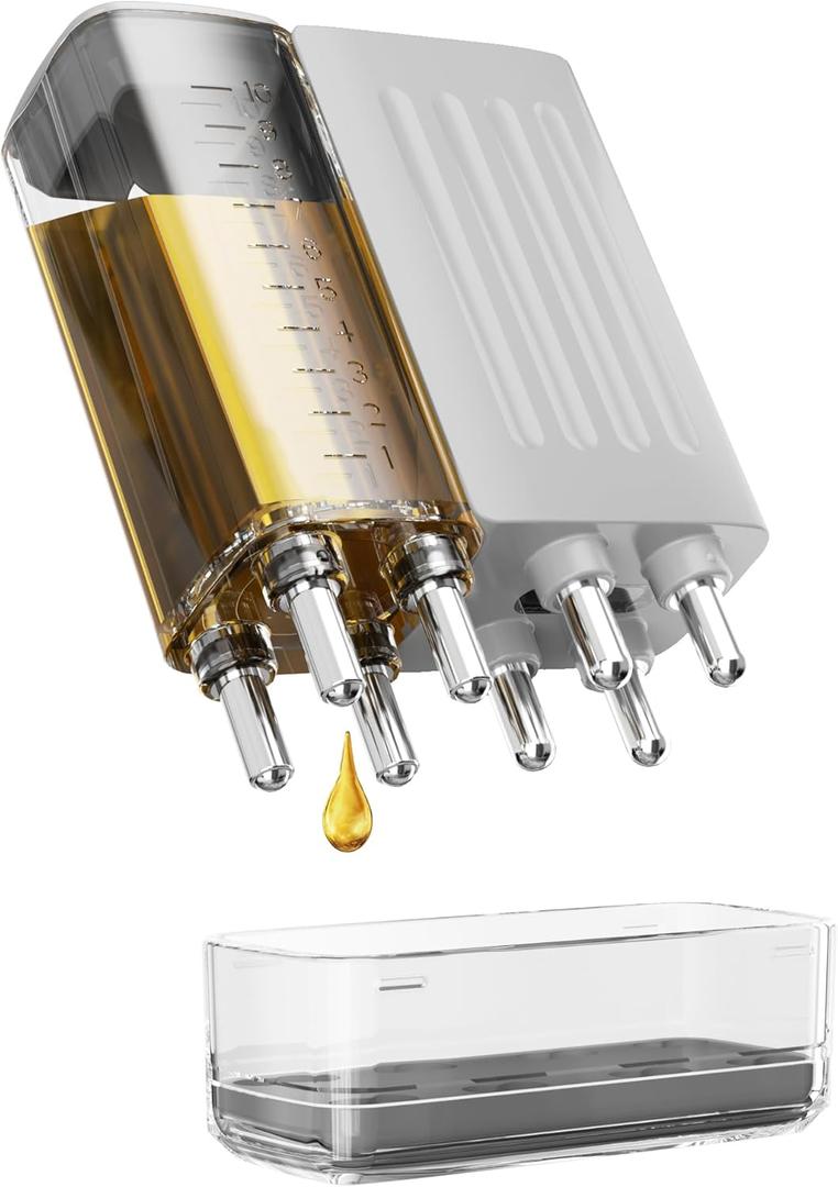 Electric Hair Oil Applicator for Scalp with Massage, Scalp Massager for Scalp Care | Hair Oiling Applicator & Oil Bottles for Healthy Hair | Electric Hair Brush for Healthy Scalp (Black)