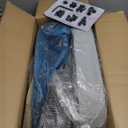 Primy Drafting Chair Tall Office Chair with Flip-up Armrests Executive Ergonomic Computer Standing Desk Chair with Lumbar Support and Adjustable Footrest Ring (Black) (934-Z)