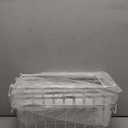 iSPECLE Deep Freezer Organizer Bins - 4 Pack Stackable Small Freezer Organizer Bins for 5 to 7 Cu.FT Small Chest Freezer Sort Frozen Food Easy to Get Food from Bottom without Digging in Freezer, White