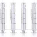 SHAOTONG 20ml/cc Syringes without Needle No Rubber Plunger, Reduce Mess, 20 Pack