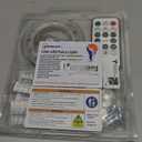 HXWEIYE 120LED Warm White 40Ft Fairy String Light with 52 Clear Clips & 12 Hooks, USB Powered, Waterproof, 8 Modes & Timer, Perfect for Indoor/Outdoor, Bedroom, Party, Wedding Decor