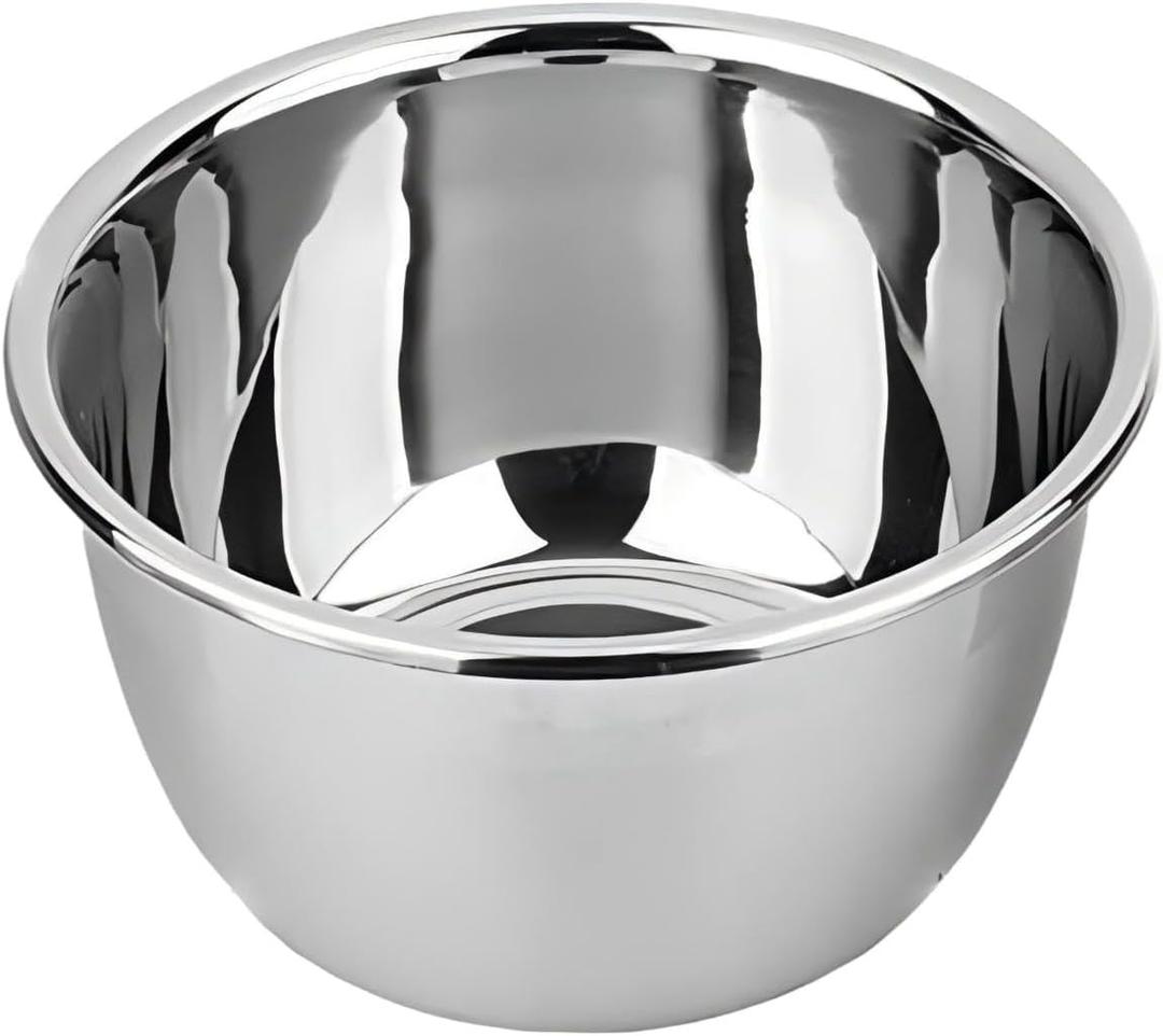 meleg otthon Stainless Steel Mixing Bowl, 23 Quart Salad Bowl, Metal Bowls, Stainless Steel Basin, Heavy Duty Deeper Edge Mirror Finish Dishwasher Safe Bowl, Diameter 19.68inch 
