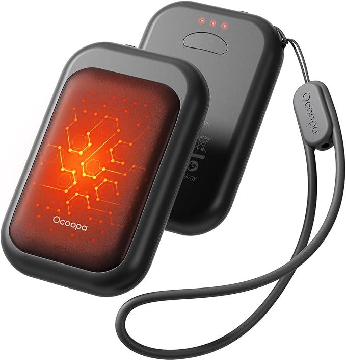 OCOOPA Magnetic Rechargeable Hand Warmers 1 Pack, Card-Style Electric AI Hand Warmers 5000mAh, Pocket Portable Hands Heater, UL Certified, for Men Women, Hunting Essentials, UT4 Young