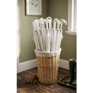Clear Wedding Umbrellas Auto Open Windproof Stick Bulk 30 Pcs | Transparent J Hook Handle Bulk, Large Canopy, Rainy Outdoor Celebrations, Wedding Style, Party Favors, Christmas Décor
 woven basket
