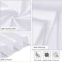 8 Pack White Round Tablecloth 120 Inch White Table Cloth Stain and Wrinkle Resistant Reusable and Washable Polyester Fabric Table Covers for Buffet Wedding Party and Banquet