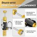 2026 Upgrade Vacuum-Rated Valve Core Removal Tool, 2 Sizes 1/4 and 5/16 in 1 Tool, For A2L Refrigerant, Mega Flow Vacuum-Rated Core Removal Tool,20 Microns Vacuum, Fast Recovery&Evacuation