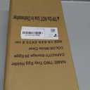 Egg Holder for Fridge, Automatic Rolling Egg Container for Refrigerator, Stackable Fridge Organizers and Storage with Lid, Clear Plastic Egg Dispenser & Tray (2 Tier)