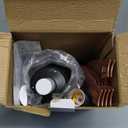 Socket Fan Light, Light Bulb Fan 20.5IN Dimmable, Screw in Socket Fan Ceiling Fan with Light for Garage, Kitchen, Basement (Wood Grain)