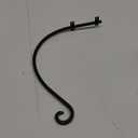 Heavy Duty Hanging Plant Bracket: Outdoor Hand-Forged Hanging Plant Bracket Hook - 16Inch Black Bird Feeder Bracket