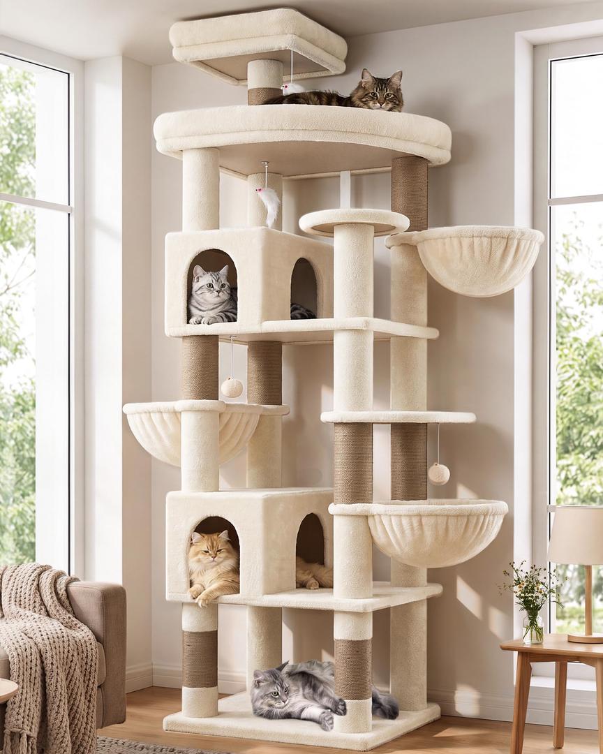 Globlazer 82in Cactus Extra Large Cat Tree for Indoor Cat Large Adult, S82
