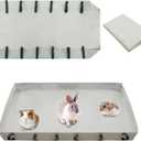 Guinea Pig Cage Bottom Tarp for C&C Grids Habitat Cage Panel, 36x24 inches Guinea Pig Cage Liner Base, Washable Small Animal Cage Bedding for Rabbits Hamsters Hedgehogs Ferrets Small Pets(No Cage)