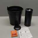 Autumn Alley Farmhouse Bathroom Trash Can and Toilet Brush Set - Rustic Bathroom Accessories for Charming Bathroom Dcor, Matte Black Heavy Gauge Metal