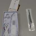 Blackhead Remover Pore Vacuum, Pore Cleaner for Face with 5 Attachments & 3 Suction Levels, USB Rechargeable Facial Blackhead Extractor Tool for Women & Men (Pearl White)