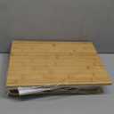 GHWIE Double Layer Bamboo Bread Box - Extra Large Farmhouse Bread Storage with Window (Natural)