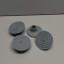 4 Pack Replacement Feet for Shower Chair Bath Seat, 1-1/8" I.D Rubber Feet Caps for Bedside Commode Chair, Non Slip Shower Bench and Bathtub Transfer Benches Suction Cup Feet