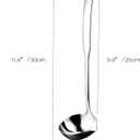 Soup Ladle 304 Stainless Steel Heavy Ladle with Pour Spout for Soups, Serving, Cooking, Stews and More 11.8 inch