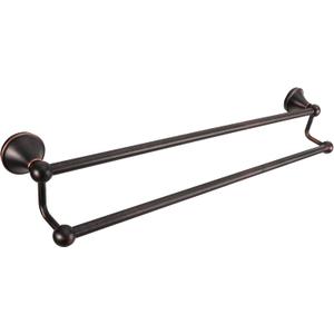 #304 Stainless Steel Double Towel Bar,Optional Different Length to installate (Oil Rubber Bronze, Double Towel bar)