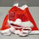 3 Pcs Christmas Santa Claus Costume, Christmas Cape Red Fur Velvet Gloves Xmaas Hat Mrs Santa Claus Cape Cosplay