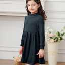 Vieille Toddler Baby Girls Fall Clothes Soft Knit Turtleneck Sweater Dress Long Sleeve Winter Outfits 2-6 Years