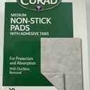 Curad Medium Non-Stick Pads, 10 Count, Pack of 3