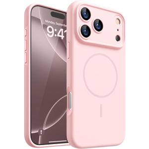 Magnetic for iPhone 17 Pro Case, [Matte Solid Color] [Full Camera Protection] Protective Case for iPhone 17 Pro - Pink